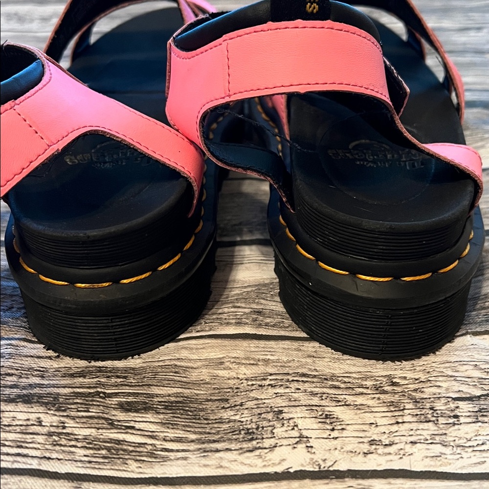 Dr Martens Blair Buckle Sandals in Pink 8 - Picture 5 of 9